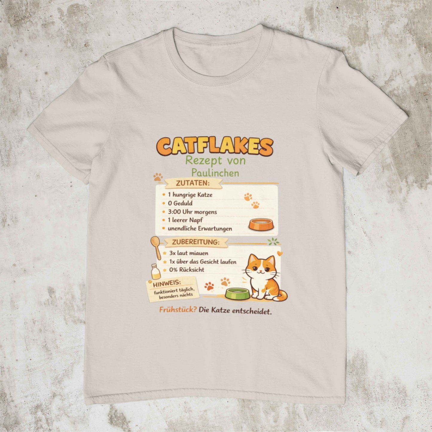 Katzenrezept Shirt Unisex