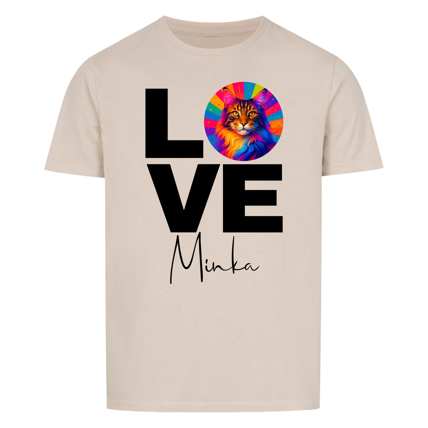 Personalisiertes Katzen-Shirt "Popart Love"