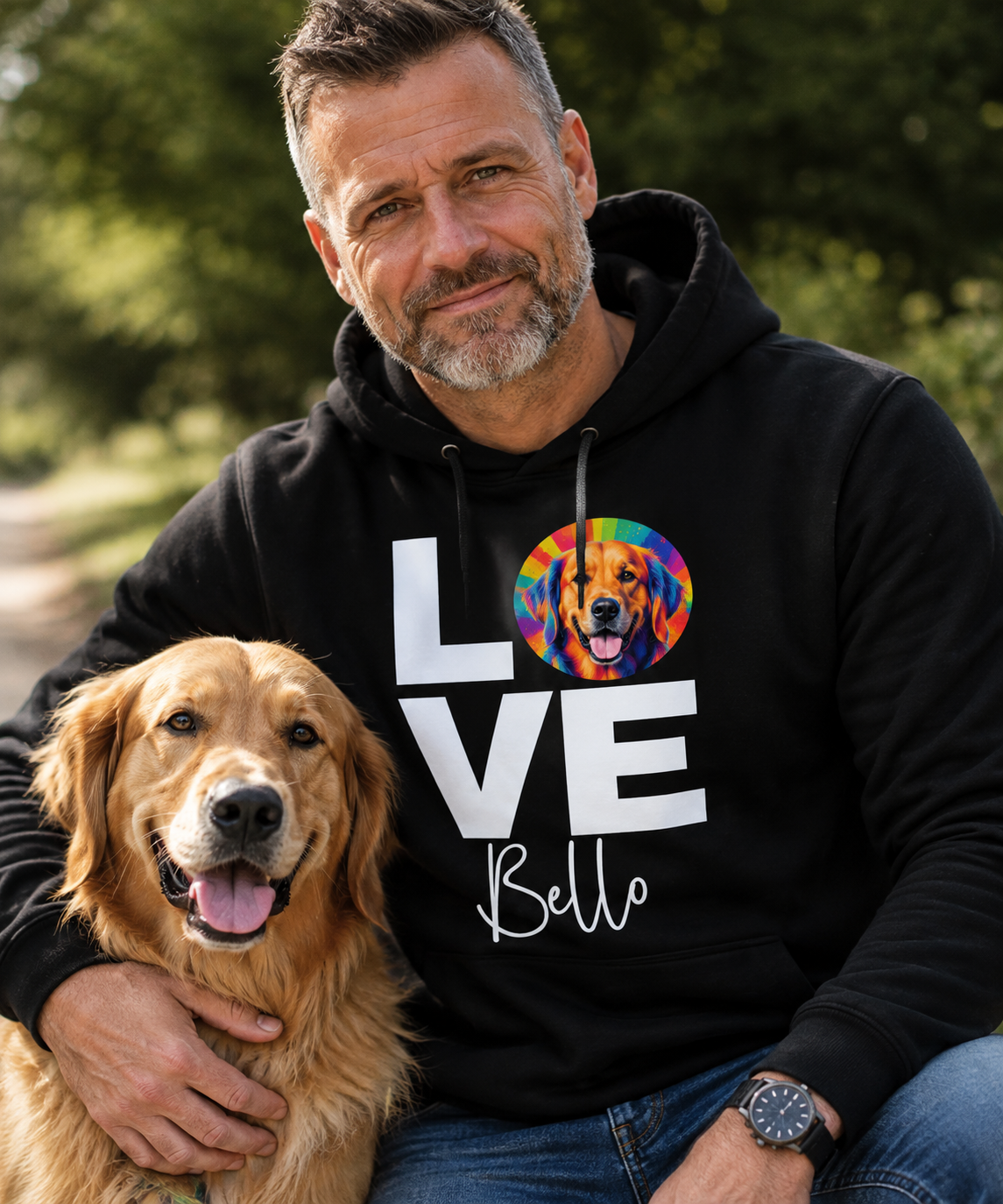 Personalisierter Hoodie "Popart Love"