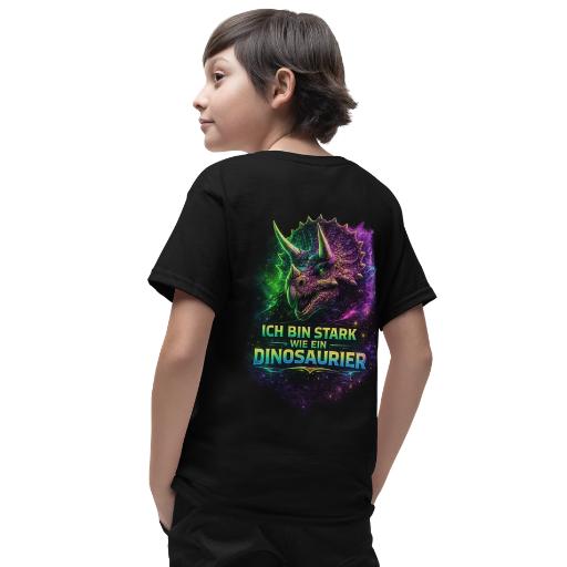 Kinder-Shirt „Ich bin stark wie ein Dinosaurier“