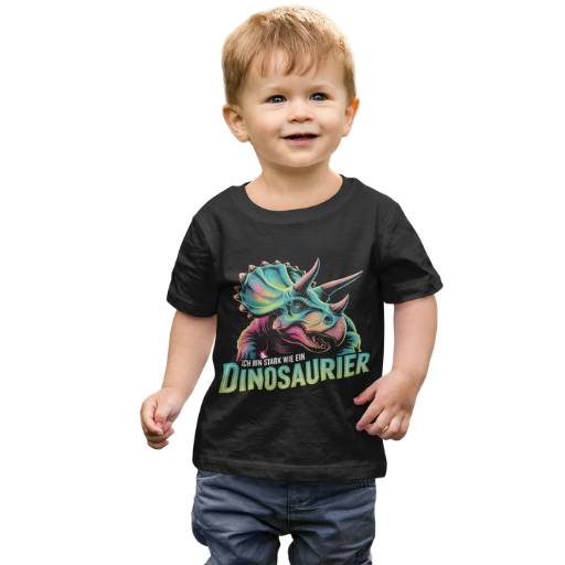 Ich bin stark wie ein Dinosaurier - Baby Shirt