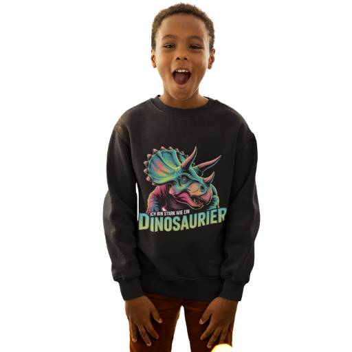 Ich bin stark wie ein Dinosaurier - Kinder Sweatshirt
