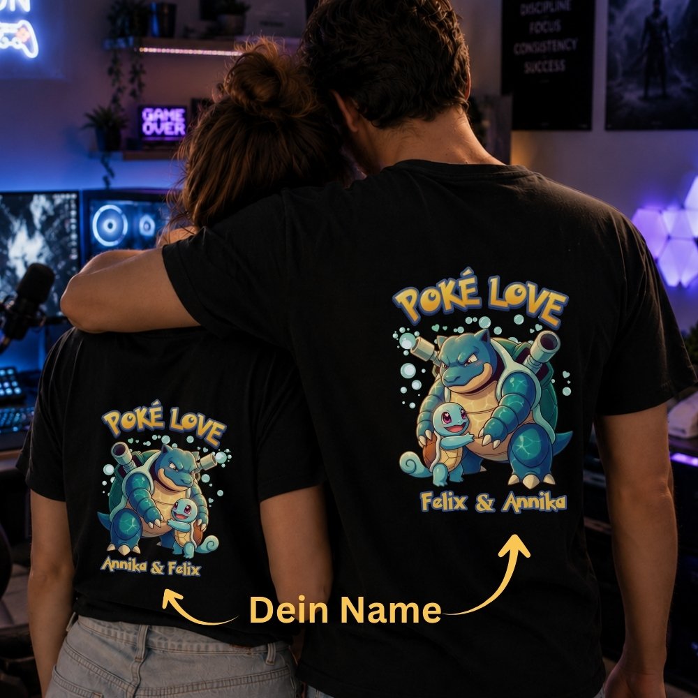 Personalisiertes Shirt "Poké Love"