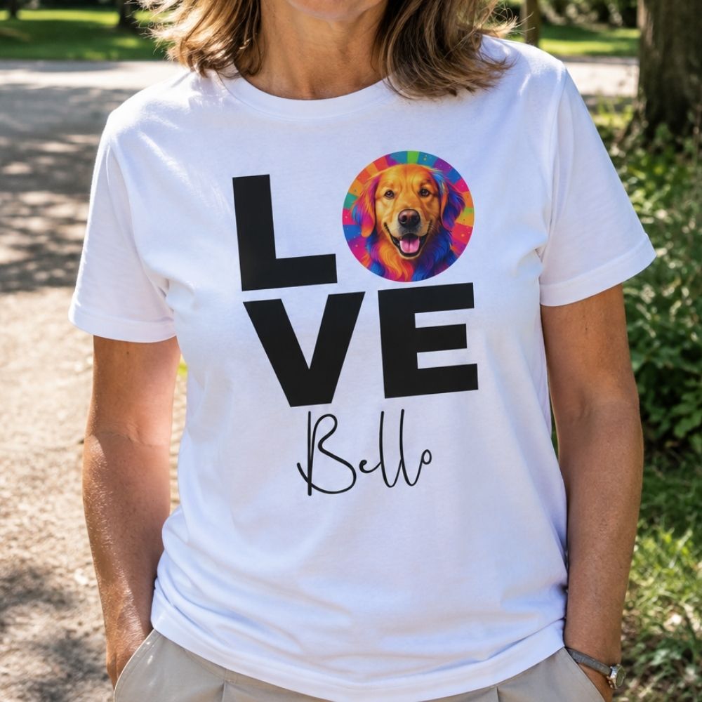 Personalisiertes Shirt "Popart Love"
