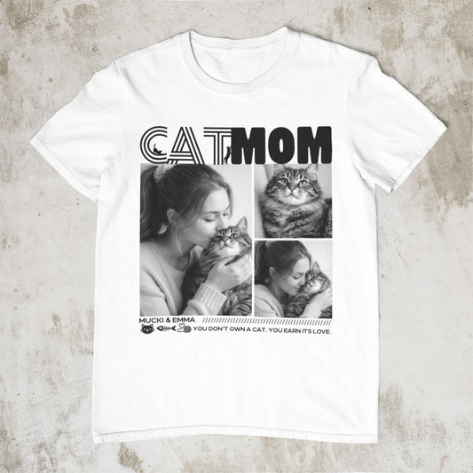 Personalisiertes Shirt "Cat Mom"